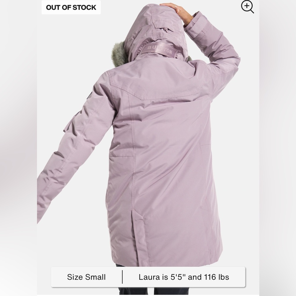 Burton Saxton Parka Jacket size M like new - Picture 5 of 12
